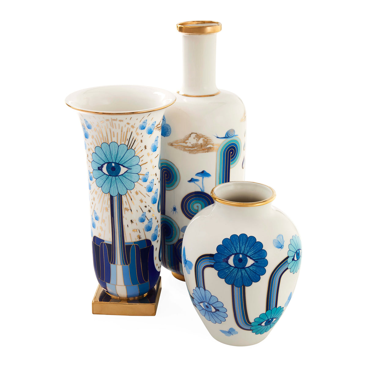 Druggist Tall Flared Vase - group view