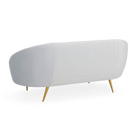 ether apartment sofa bergamo ice velvet - angle back view