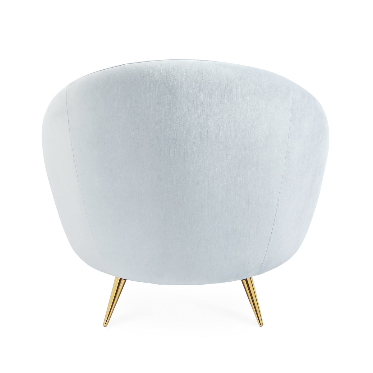 ether chair shearling floor lamp living room - styled view