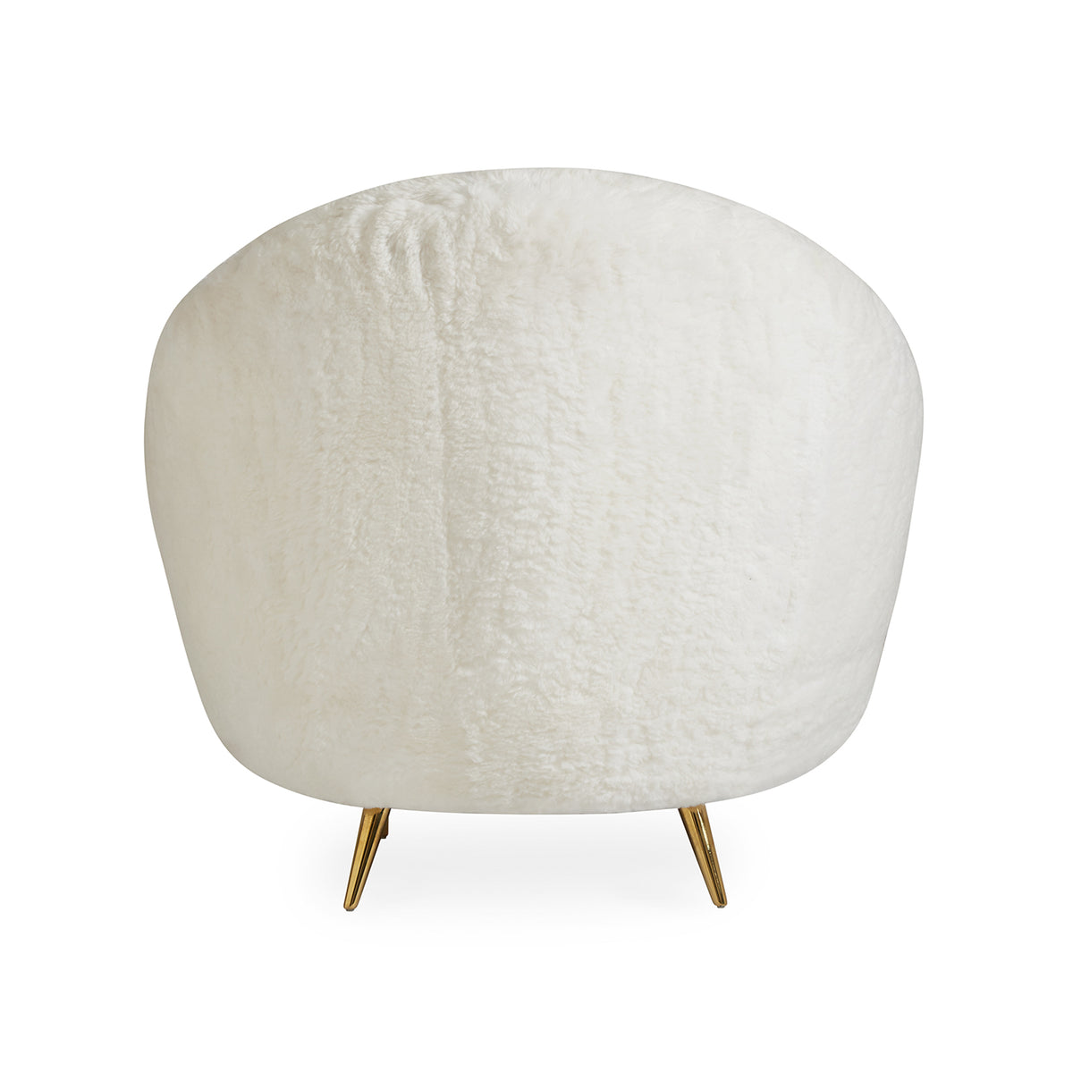 ether chair bergamo ice velvet brass legs - side view