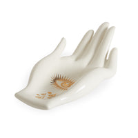 gilded eve fruit bowl porcelain white gold - view 1