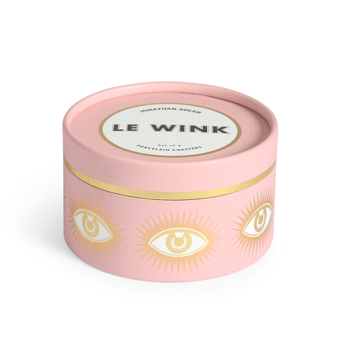 le wink coasters porcelain multicolor gold - view 7