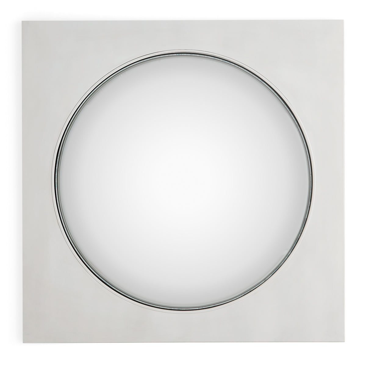 bel air convex mirror nickel silver - front view