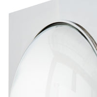 bel air convex mirror nickel silver - details view