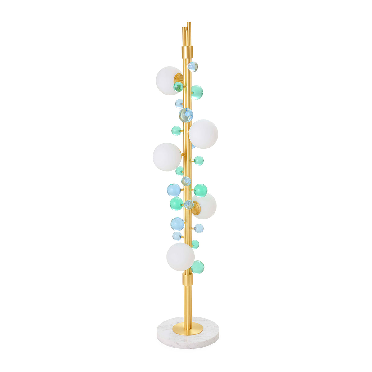 Globo Five-Light Kinetic Floor Lamp - front view