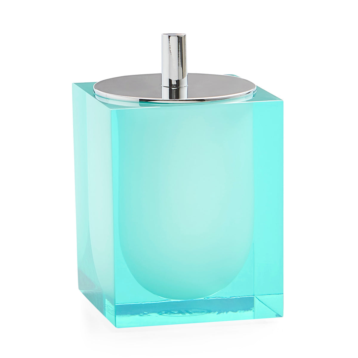 hollywood canister celadon acrylic - angle view