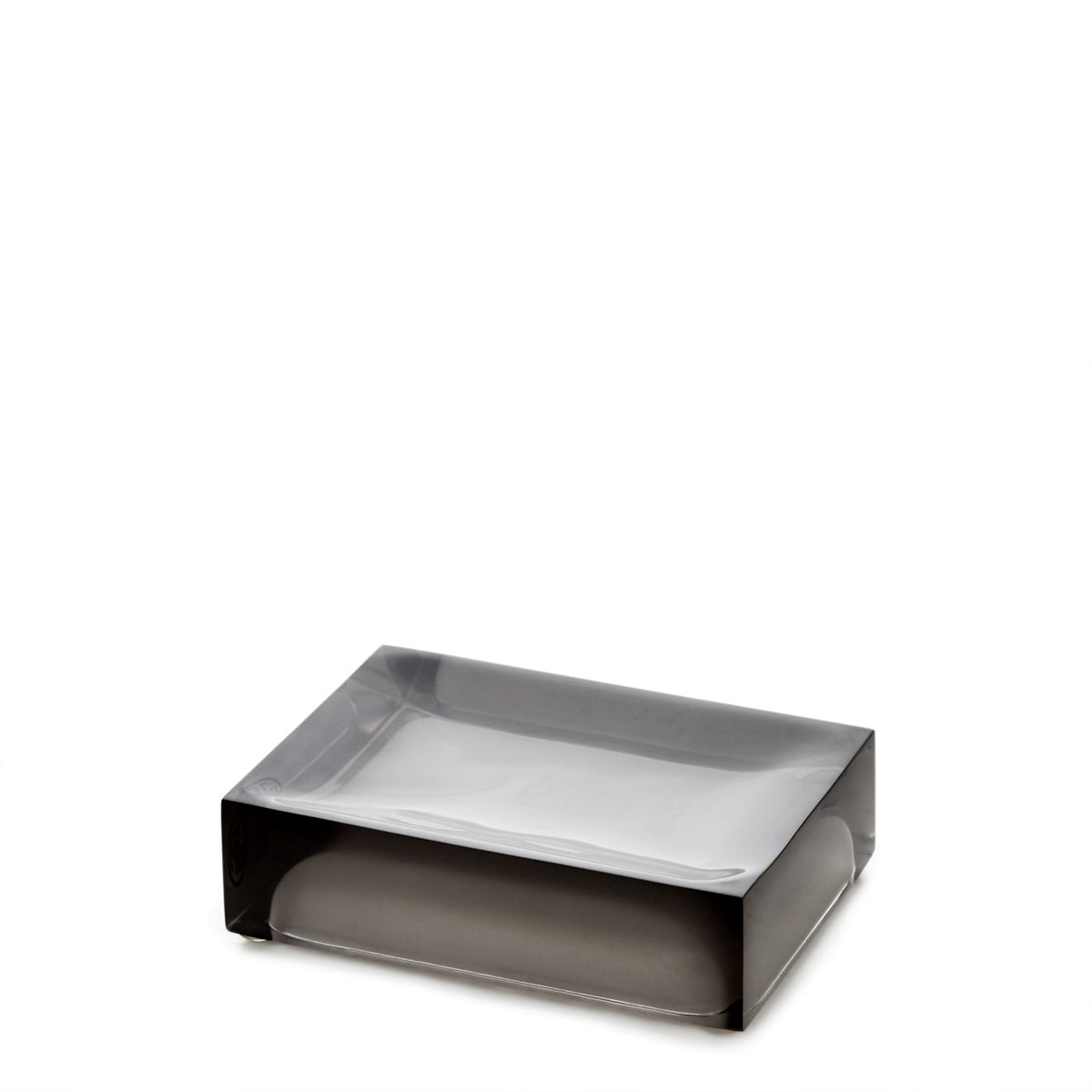 hollywood soap dish acrylic smoke - angle view