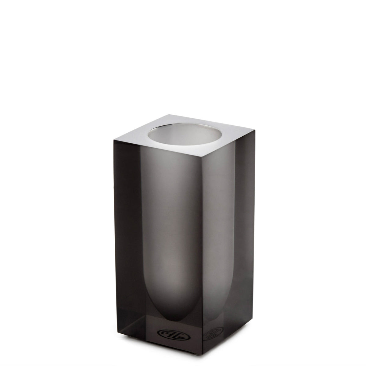hollywood toothbrush holder acrylic smoke - angle view