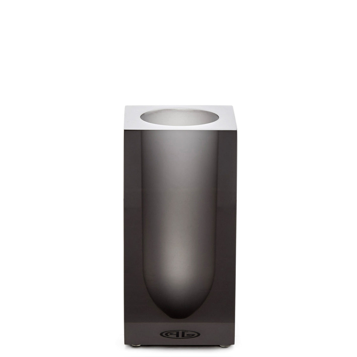 hollywood toothbrush holder smoke acrylic - front view