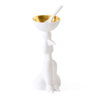 Poodle Salt & Pepper Cellar - angle view