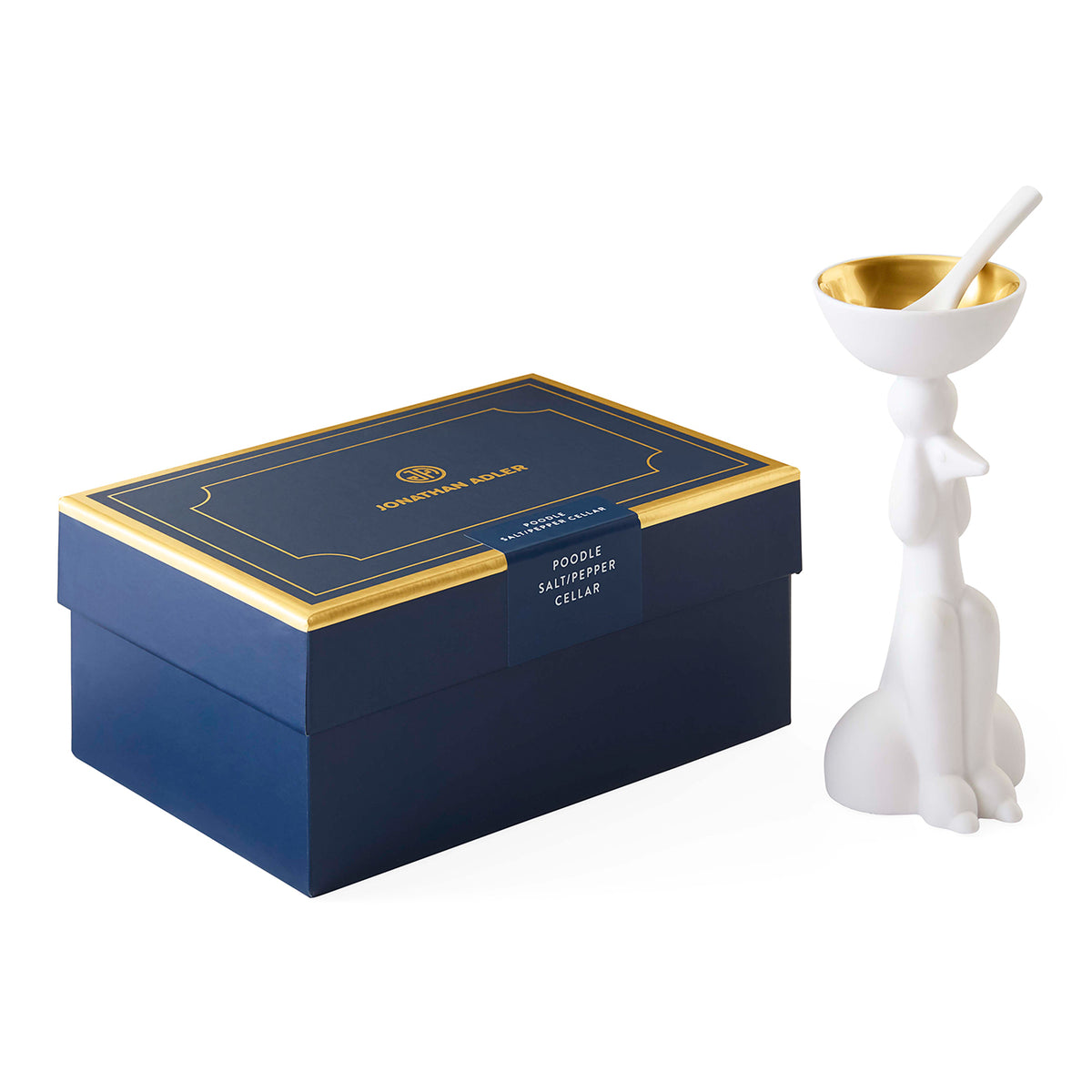 Poodle Salt & Pepper Cellar with box