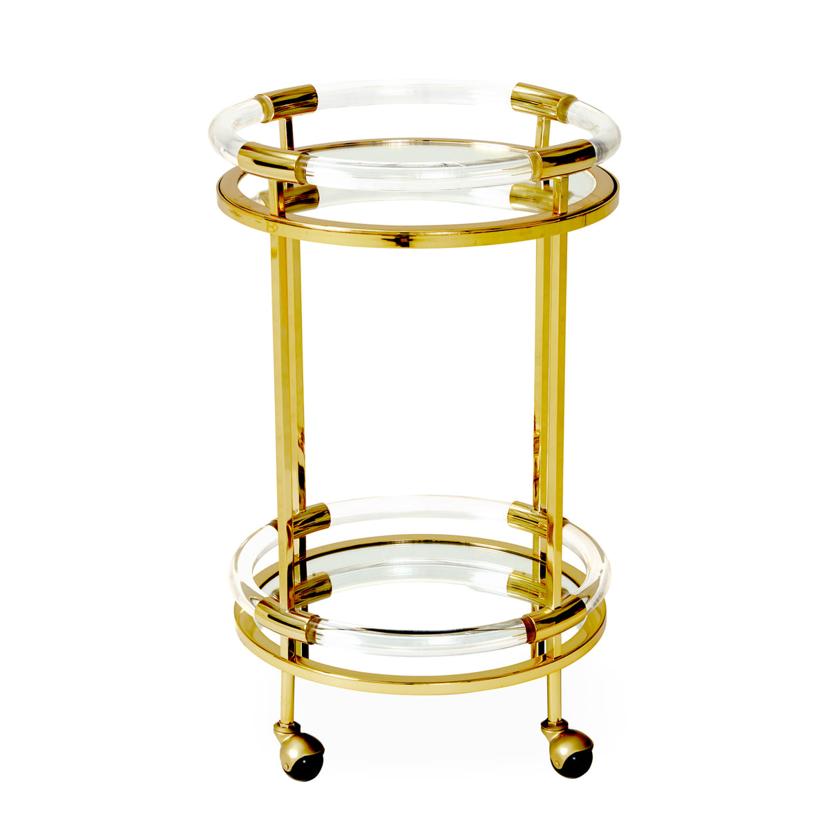 jacques round bar cart front view