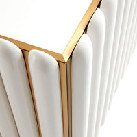 kiki cabinet ivory lacquer brass - detail view