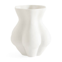 kiki's derriere vase porcelain white - side view