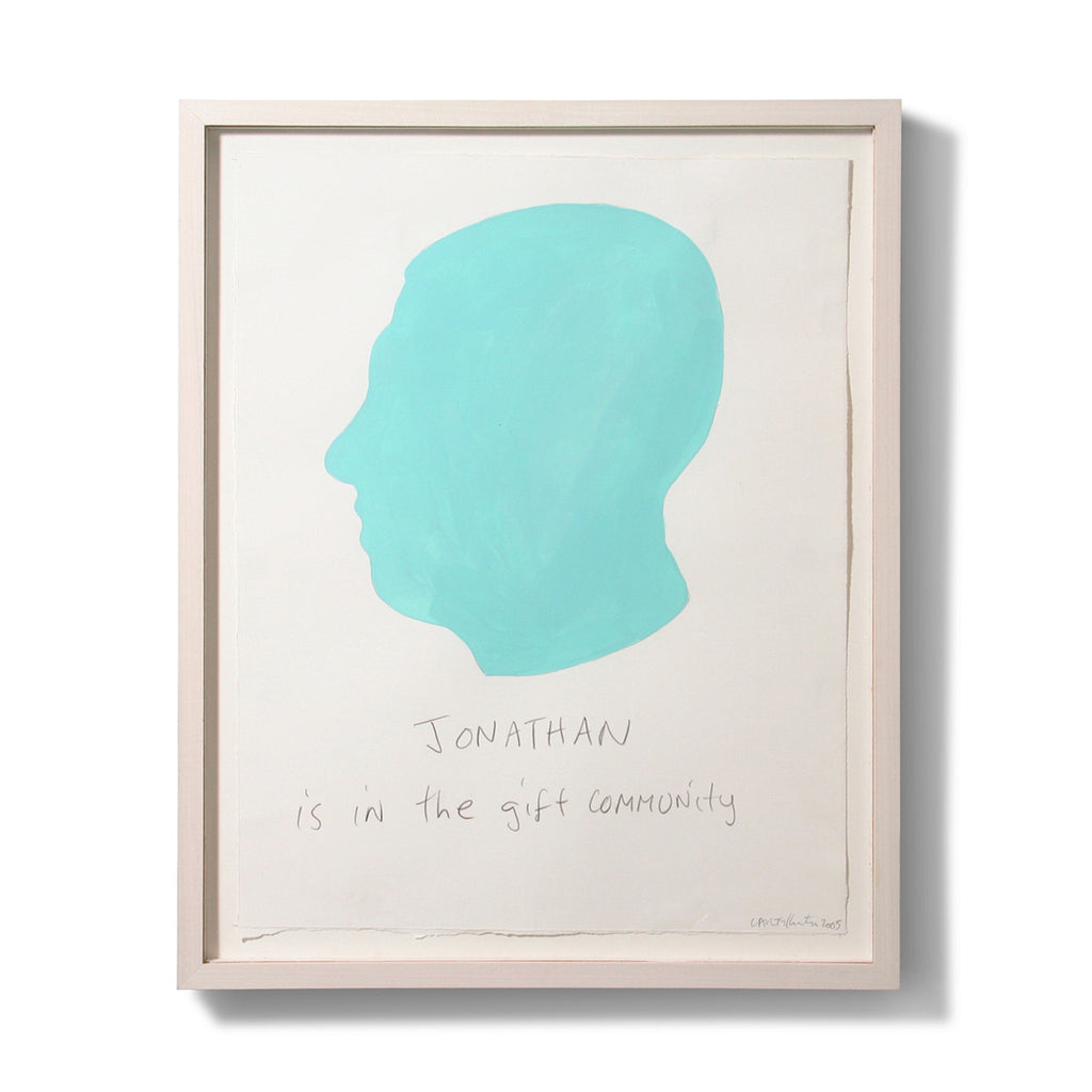 Carter Kustera Custom Silhouette Text Portrait 19 x 16