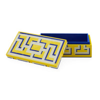 Labyrinth Small Lacquer Box - opened view