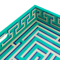 Labyrinth Lacquer Tray - details view