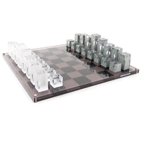 acrylic chess set - front view