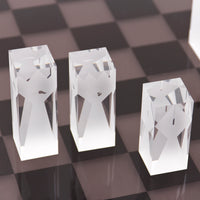 acrylic chess set - detailed view