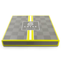 acrylic chess set - details view