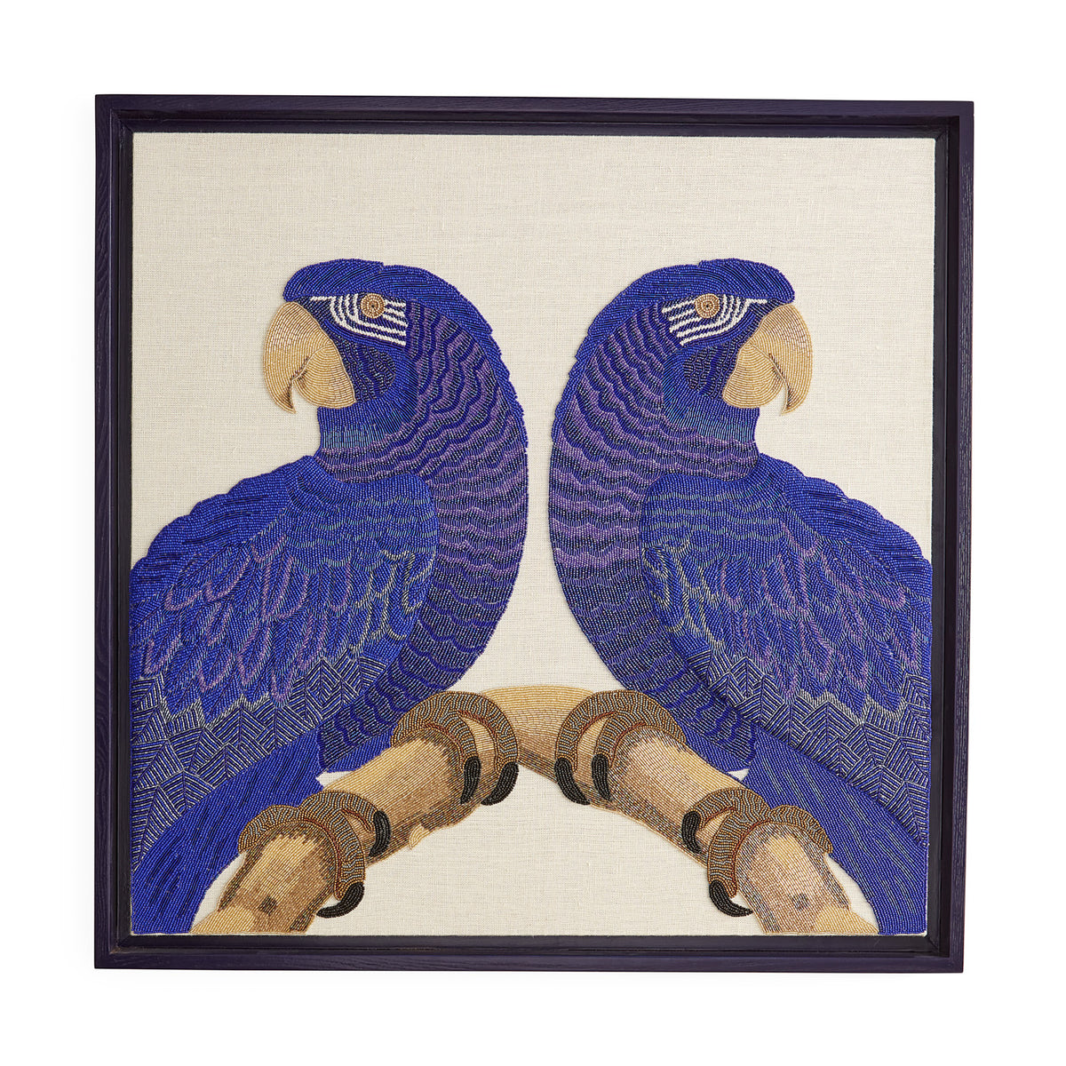 Macaw Beaded Art - front view