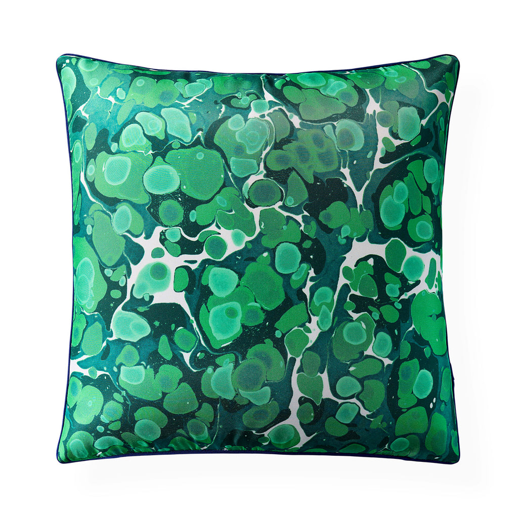 Marbleized Silk Cushion