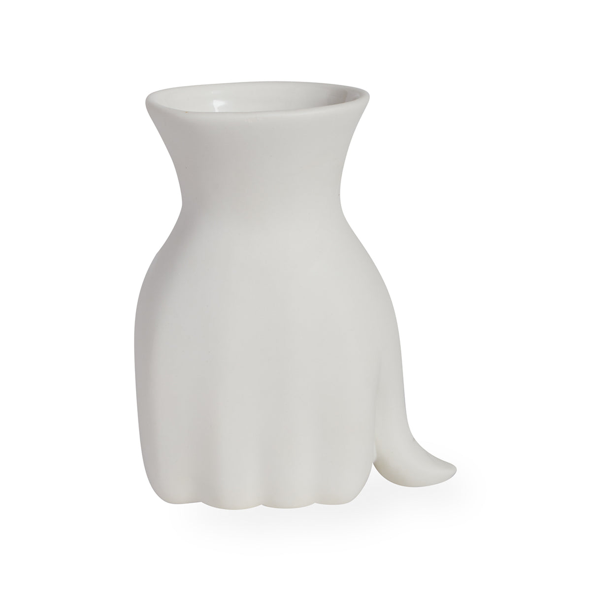 marcel vase porcelain white - holiday shot