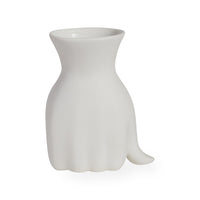 marcel vase porcelain white - holiday shot