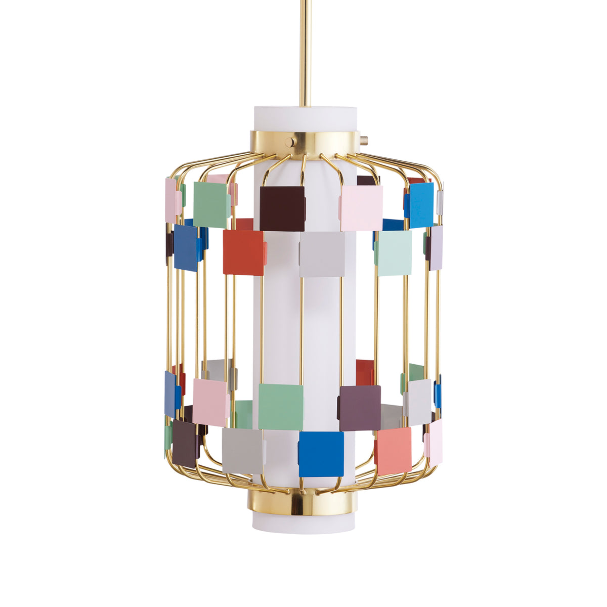 miami pendant glass multicolor - styled view