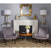 gilded gala round vase bond occasional table mrs. godfrey chairs - styled view