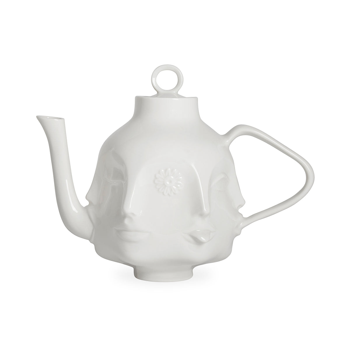 dora maar teapot porcelain white - styled view 1