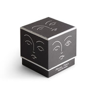 muse noir ceramic canlde box black - angle view