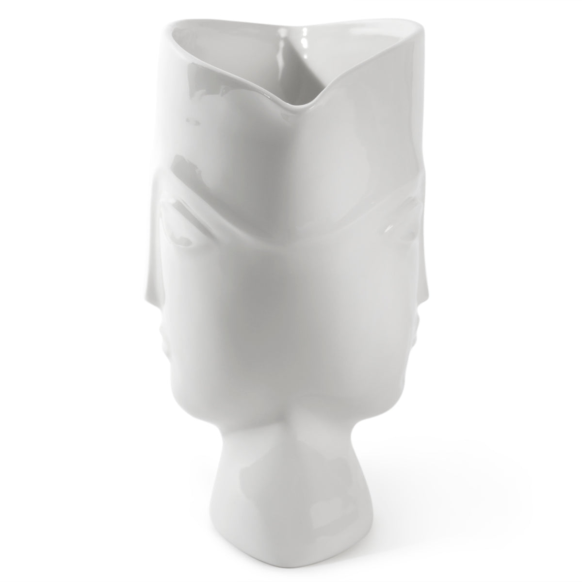 giuliette pitcher porcelain white - side view