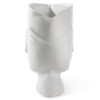 giuliette pitcher porcelain white - side view