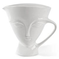giuliette pitcher porcelain white - front view