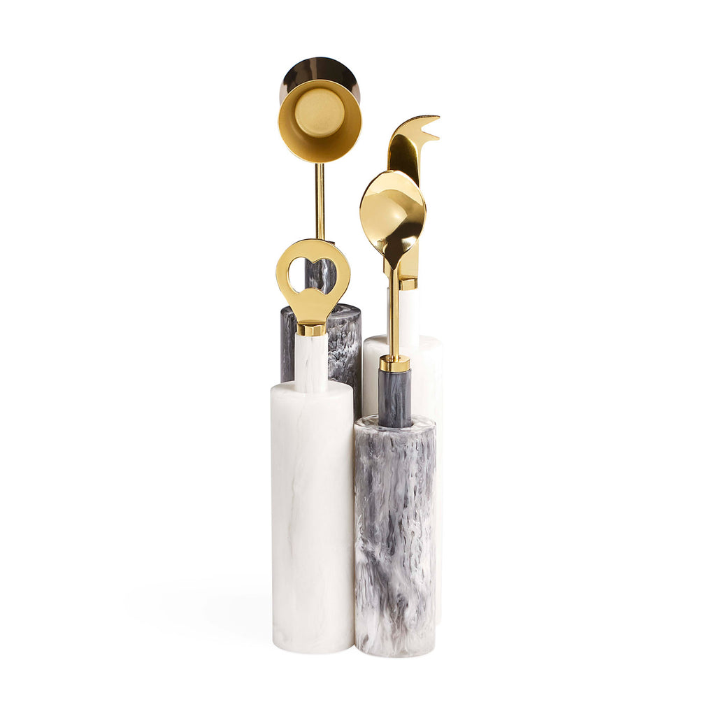 Como & White Barware Set