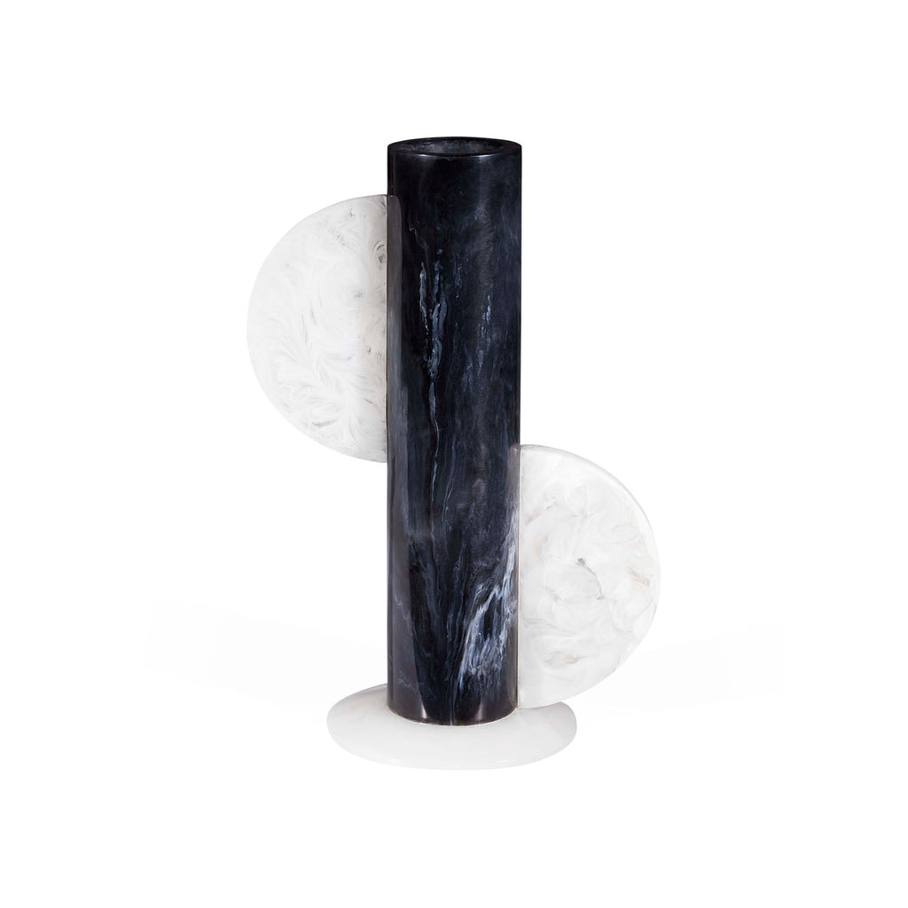 Como & White Cylinder Vase