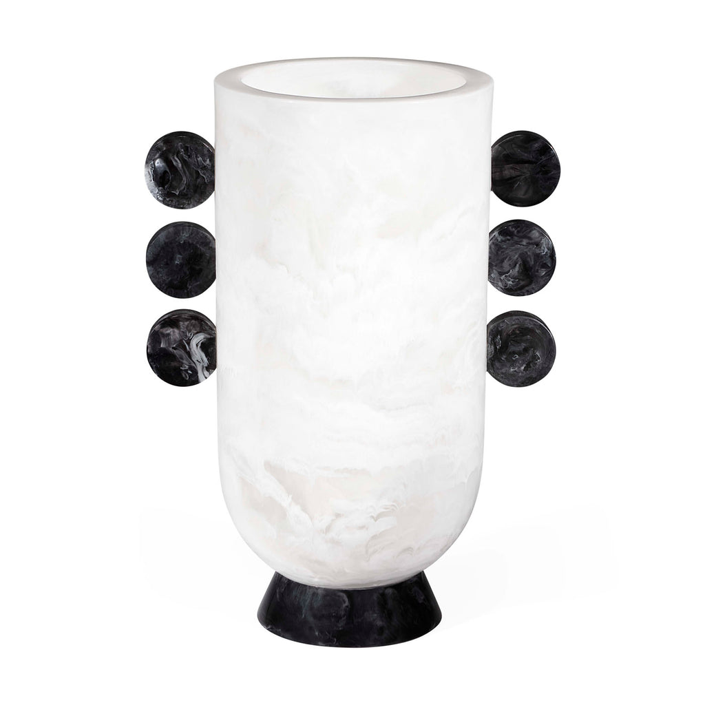 Como & White Disc Urn