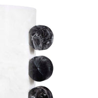 Mustique Black & White Disc Urn - details view