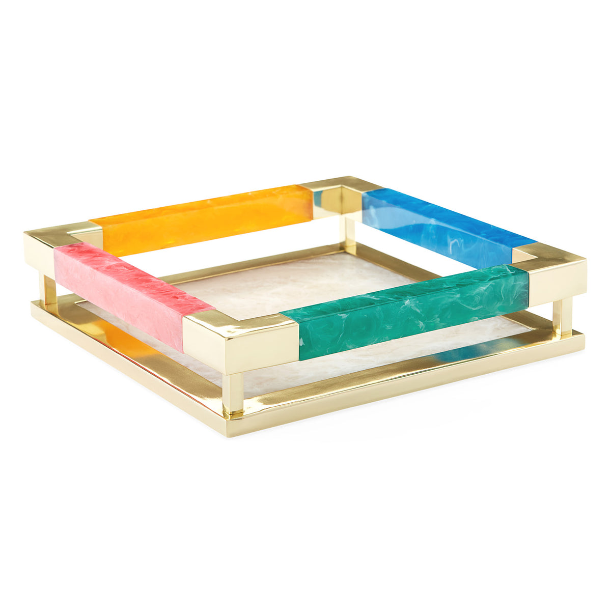 mustique square tray multicolor - angle view