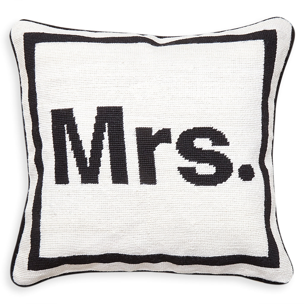 Mrs. Needlepoint Cushion