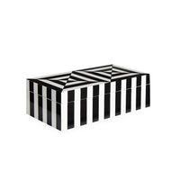 op art lacquer box- top view