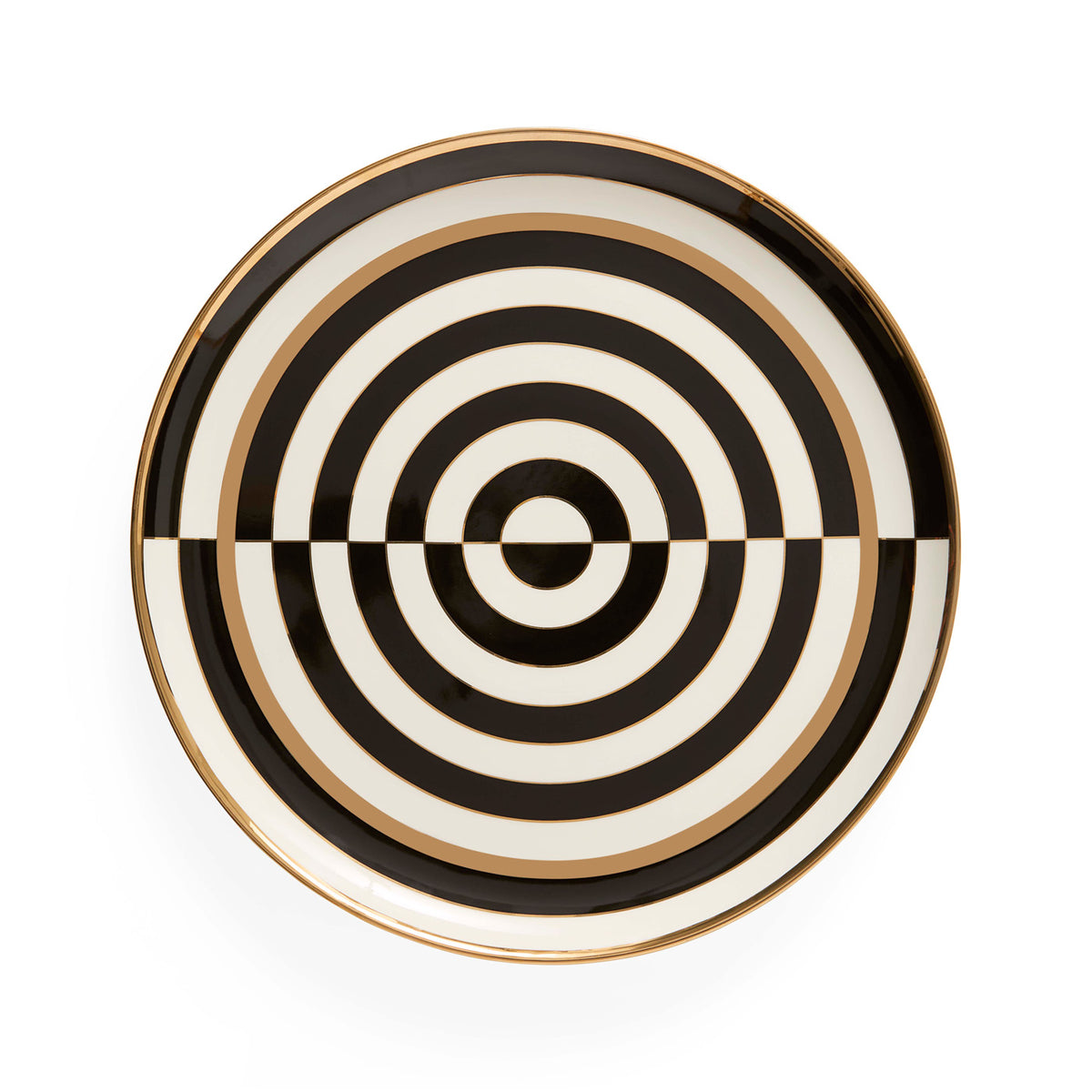 Op Art Round Tray - front view