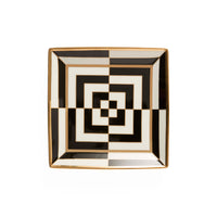 Op Art Square Serving Tray - front view