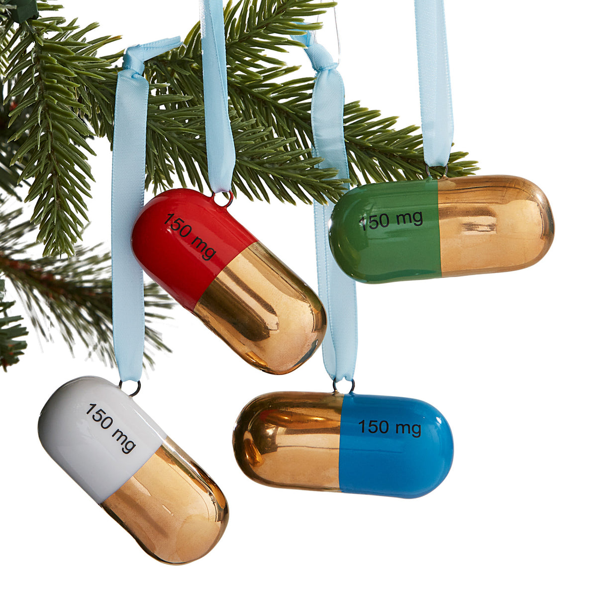 Full Dose Gold Ornament Set with box