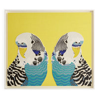 Parakeet Beaded Art - front view
