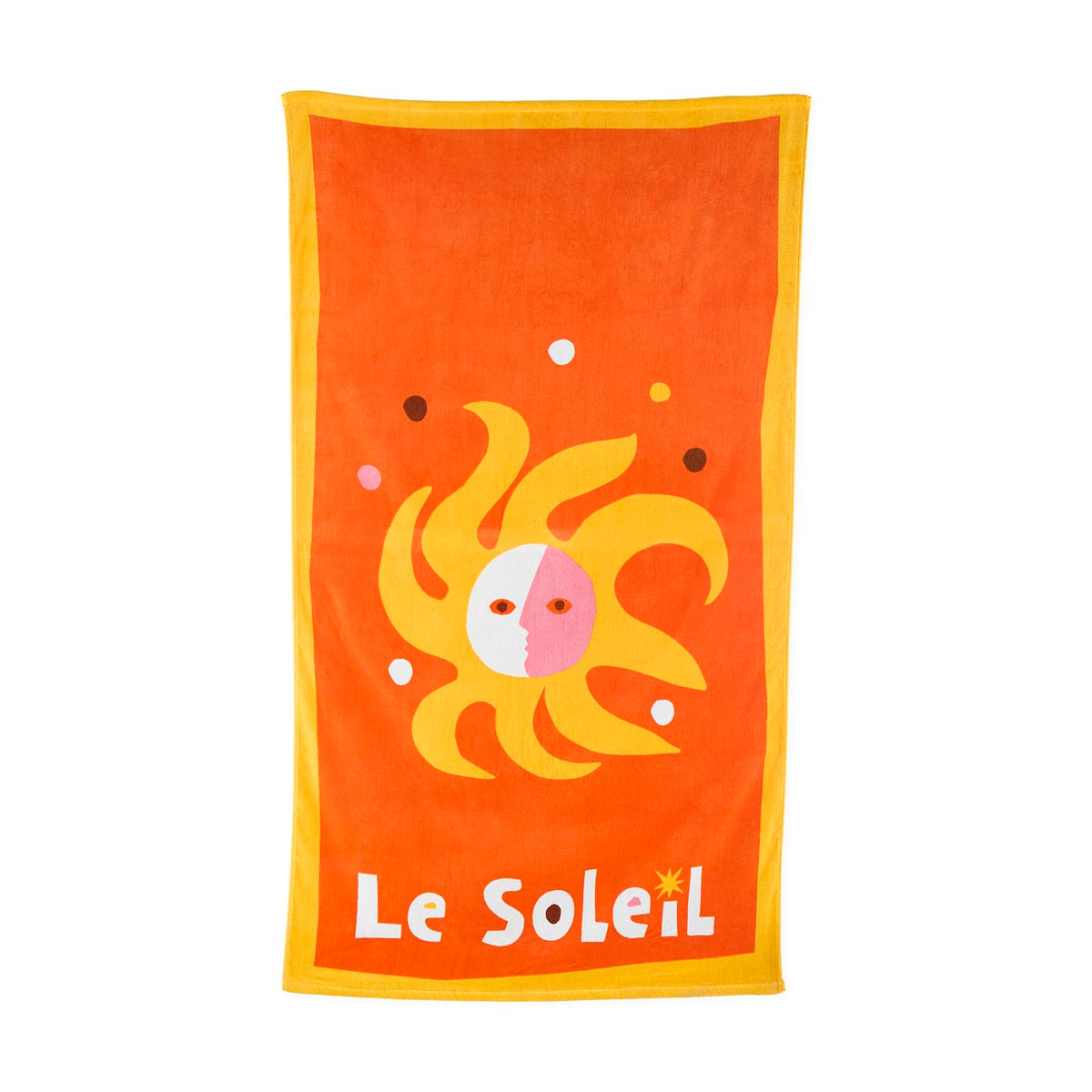 Le Soleil beach towel front
