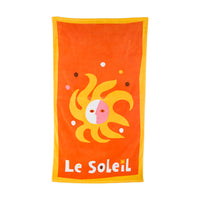 Le Soleil beach towel front
