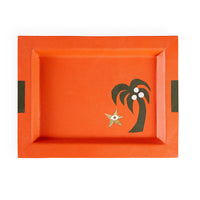 Playa Leather Palm Tree Tray