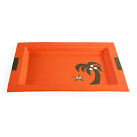 Playa Leather Palm Tree Tray
